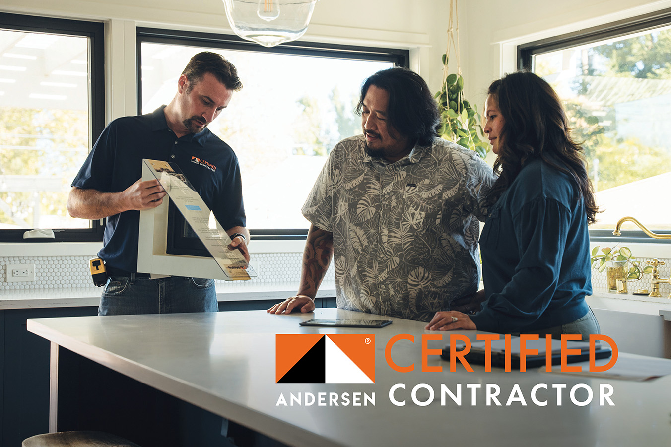 Andersen Certified Contractor working with homeowners.